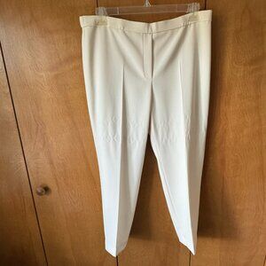 Theory Admiral Crepe Teeca Pull-On Pants Color: Rice
